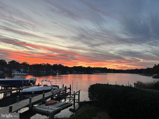 3300 Shore Dr, Annapolis, MD 21403 - dock featuring boat lift and a water view