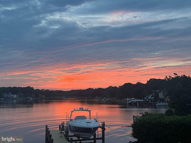 3300 Shore Dr, Annapolis, MD 21403 - dock with boat lift and a water view