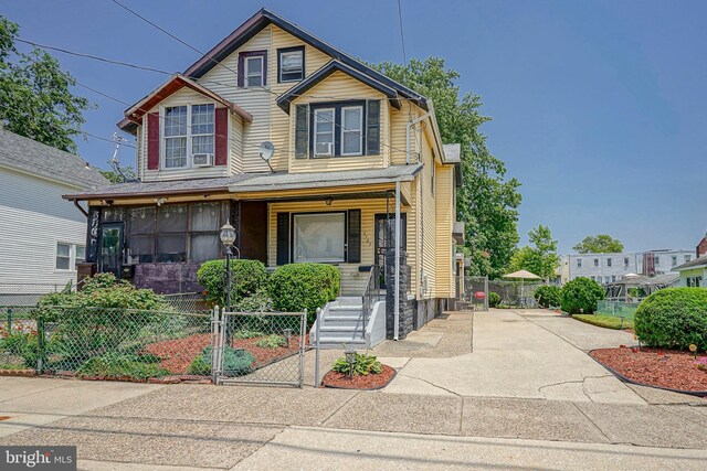 3725 King Ave, Pennsauken, NJ 08110 - view of front facade featuring a porch and a gate