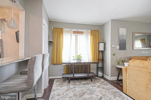 3725 King Ave, Pennsauken, NJ 08110 - office area featuring wood finished floors and radiator