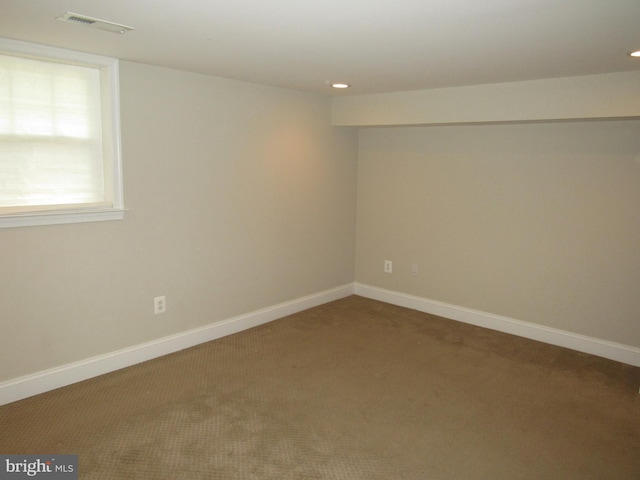 3528 14th St N, Arlington, VA 22201 - spare room with carpet flooring, recessed lighting, and baseboards