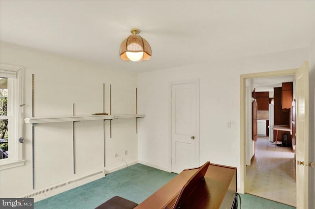 217 E Chestnut St, Cleona, PA 17042 - unfurnished office with carpet, a baseboard radiator, and baseboards