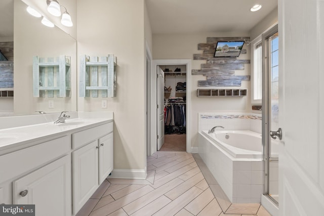 1257 N Fairfax Blvd, Ranson, WV 25438 - full bath featuring a bath, double vanity, and a spacious closet