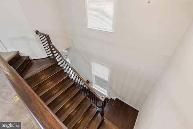 1257 N Fairfax Blvd, Ranson, WV 25438 - staircase featuring wood finished floors