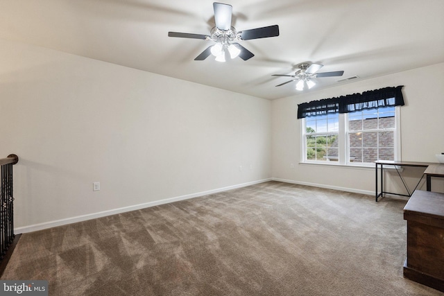 1257 N Fairfax Blvd, Ranson, WV 25438 - carpeted spare room featuring ceiling fan and baseboards