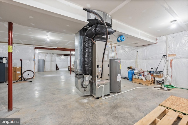 1257 N Fairfax Blvd, Ranson, WV 25438 - unfinished below grade area with water heater and heating unit