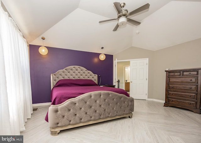 8 Bordeaux Blvd, Newark, DE 19702 - bedroom with lofted ceiling and ceiling fan