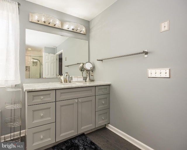 8 Bordeaux Blvd, Newark, DE 19702 - bathroom with vanity and an enclosed shower