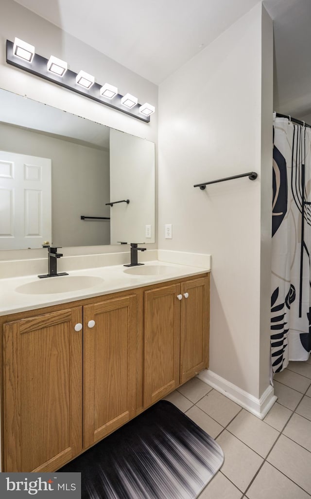 8 Bordeaux Blvd, Newark, DE 19702 - bathroom featuring tile patterned flooring and double vanity