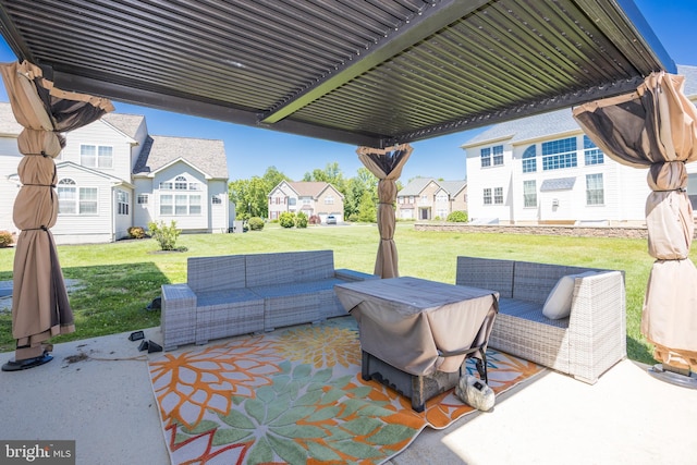 8 Bordeaux Blvd, Newark, DE 19702 - view of patio / terrace featuring an outdoor hangout area and a residential view
