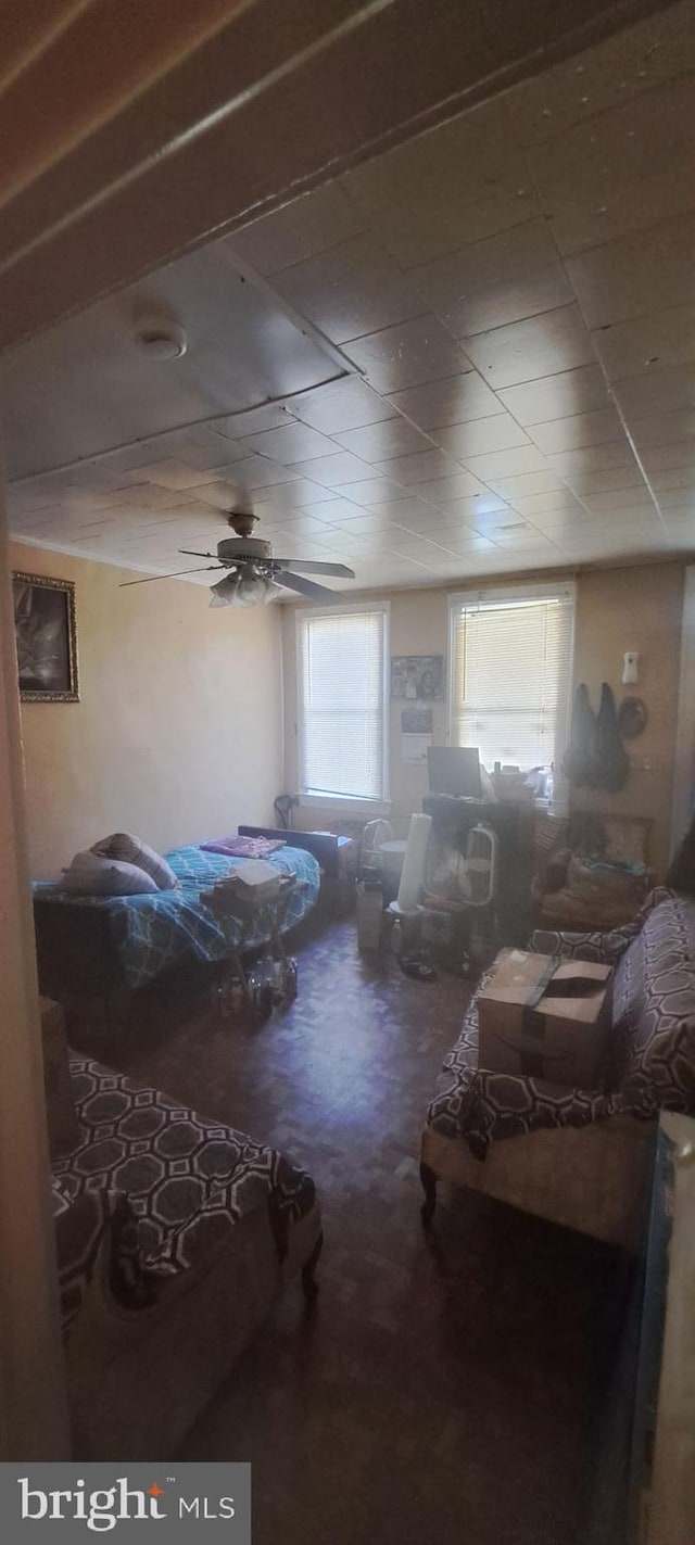 2207 W Lafayette Ave, Baltimore, MD 21216 - bedroom with ceiling fan