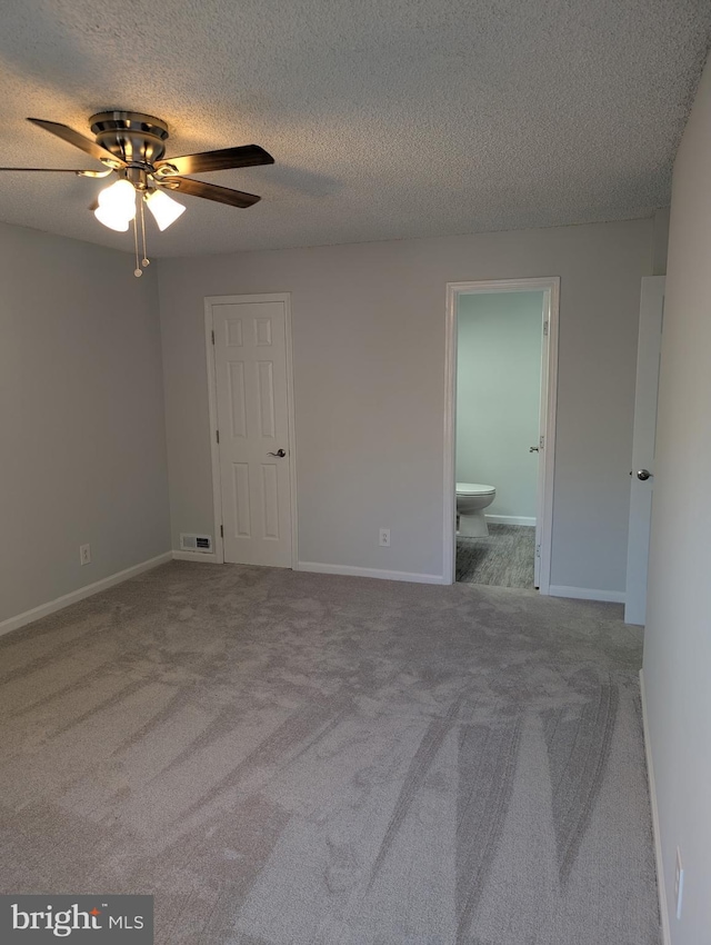 312 Mitten Ln, Mount Laurel, NJ 08054 - empty room with ceiling fan, carpet flooring, a textured ceiling, and baseboards