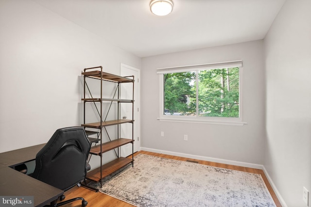 10627 Summer Oak Ct, Burke, VA 22015 - home office featuring baseboards and wood finished floors