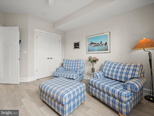 8101 Connecticut Ave Unit S 608, Chevy Chase, MD 20815 - sitting room with wood finished floors and baseboards