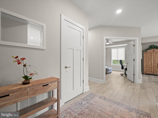 8101 Connecticut Ave Unit S 608, Chevy Chase, MD 20815 - corridor featuring baseboards and light wood-style floors