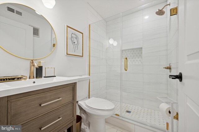 122 E Sharpnack St, Philadelphia, PA 19119 - full bathroom with vanity and a shower stall