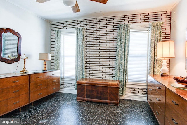 6051/2 N 16th St, Allentown, PA 18102 - bedroom featuring brick wall and ornamental molding