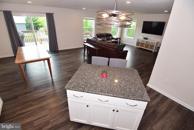 119 Shady Hollow Dr, Pleasant Gap, PA 16823 - kitchen with open floor plan, plenty of natural light, baseboards, and recessed lighting