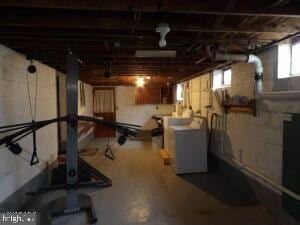 612 S Thomas St, Bedford, PA 15522 - basement featuring washer / clothes dryer