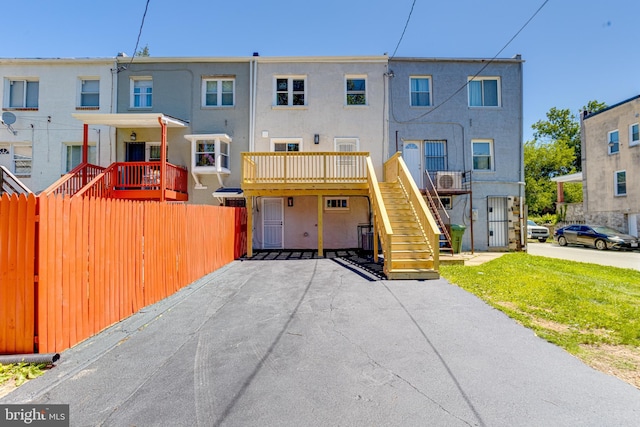 5002 Chalgrove Ave, Baltimore, MD 21215 - view of front of home with stairs and stucco siding