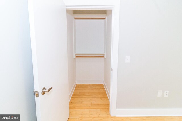 618 N American St, Philadelphia, PA 19123 - corridor featuring light wood-style floors and baseboards