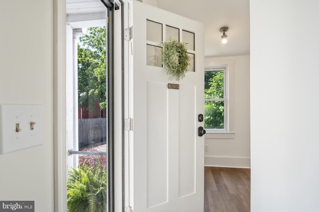 389 Cypress St, Millington, MD 21651 - entryway featuring wood finished floors and baseboards