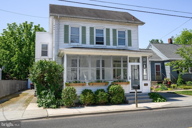 389 Cypress St, Millington, MD 21651 - view of front of home with a sunroom