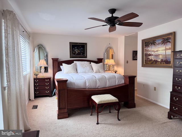10 Malibu Ct, Towson, MD 21204 - bedroom featuring carpet flooring, ceiling fan, and baseboards