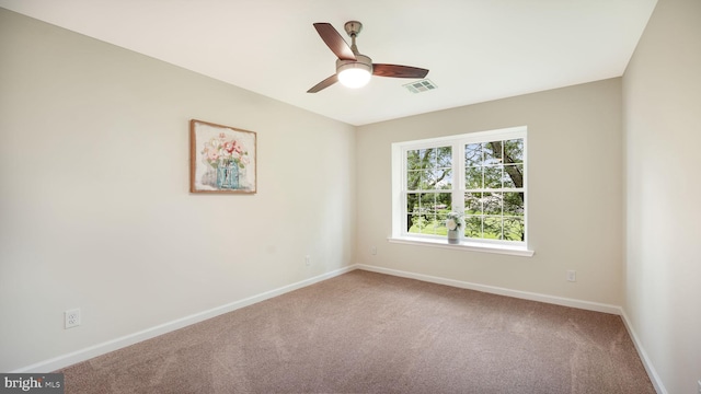 1703 Hopkins Ct, Southampton, PA 18966 - carpeted empty room featuring baseboards and a ceiling fan