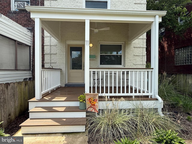 11 Clifford Ave, Alexandria, VA 22305 - property entrance with a porch and brick siding