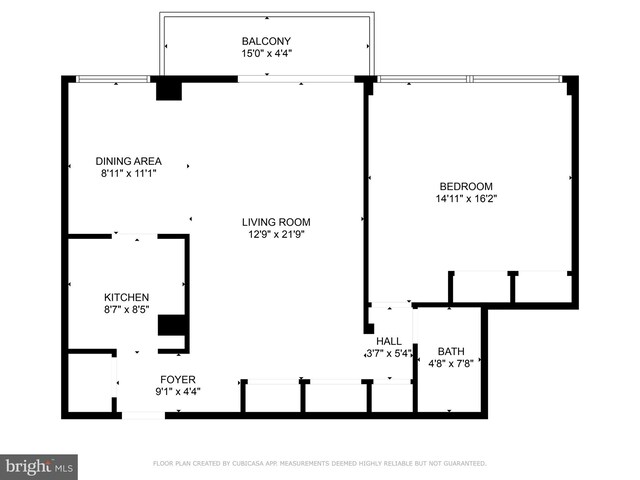 600 Roosevelt Blvd Unit 510, Falls Church, VA 22044 - view of home floor plan