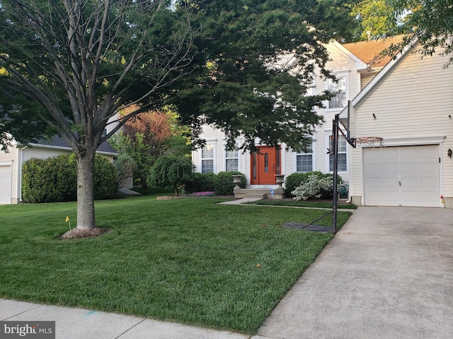 85 Creekwood Dr, Bordentown, NJ 08505 - view of property hidden behind natural elements with a front lawn and driveway