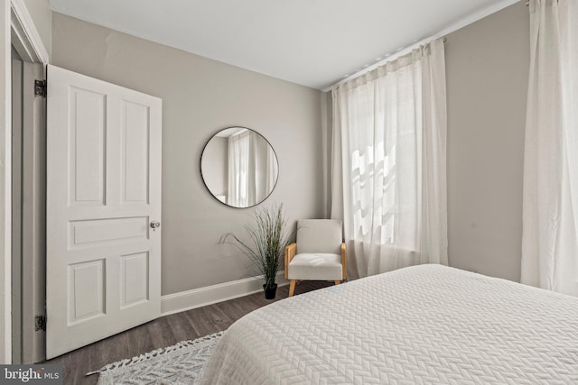 327 W Fourth St, Media, PA 19063 - bedroom with dark wood-type flooring and baseboards