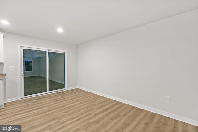 183 Silage Ln, Berkeley Springs, WV 25411 - unfurnished room featuring recessed lighting, light wood-style floors, and baseboards