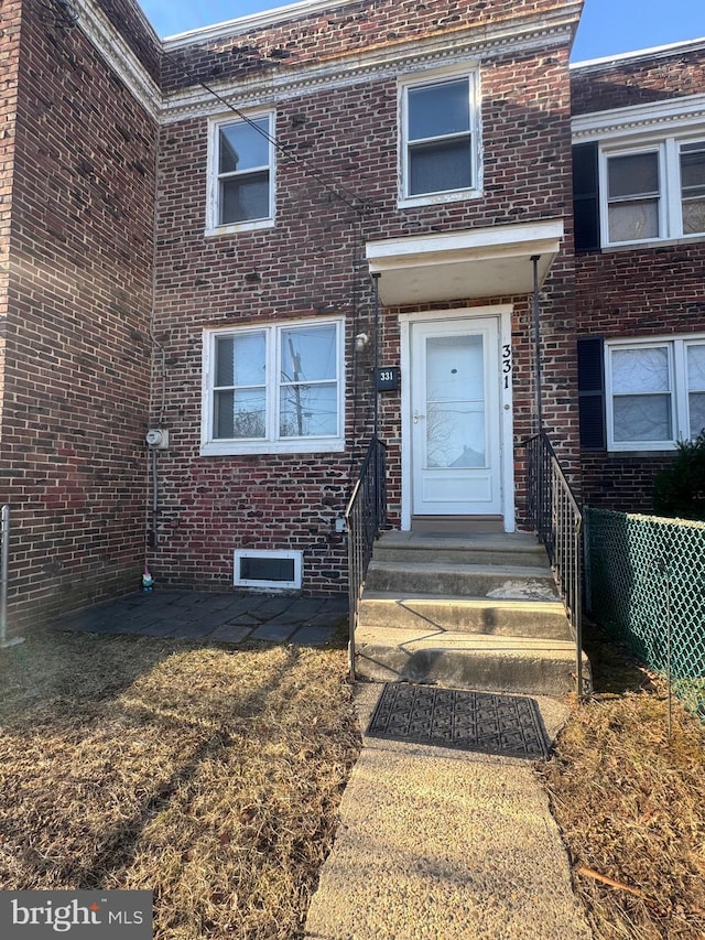 331 Garden Ave, Camden, NJ 08105 - entrance to property featuring brick siding