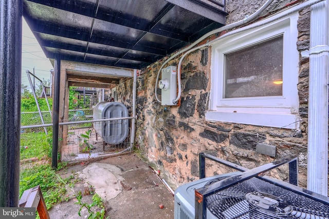 1229 N Potomac St, Baltimore, MD 21213 - exterior view of heating fuel, cooling unit, and electric meter