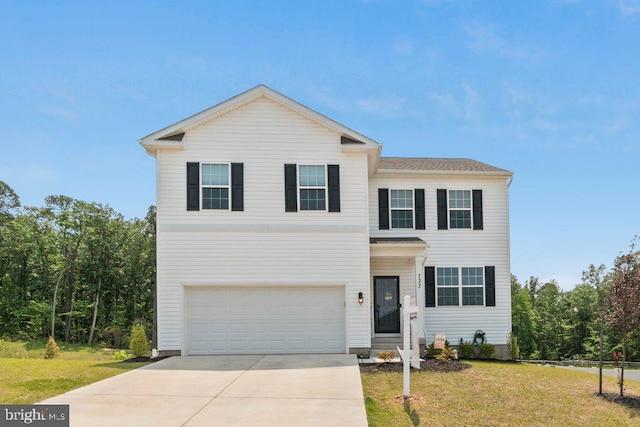727 Hares Tail Ct, Joppa, MD 21085 - traditional-style house featuring a garage and concrete driveway