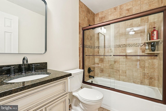 5 Locust Ln, Newtown, PA 18940 - bathroom with toilet, vanity, and enclosed tub / shower combo
