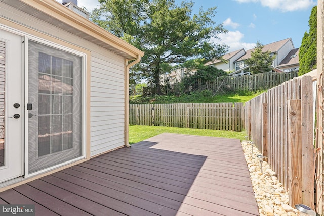 5 Locust Ln, Newtown, PA 18940 - wooden deck featuring a fenced backyard