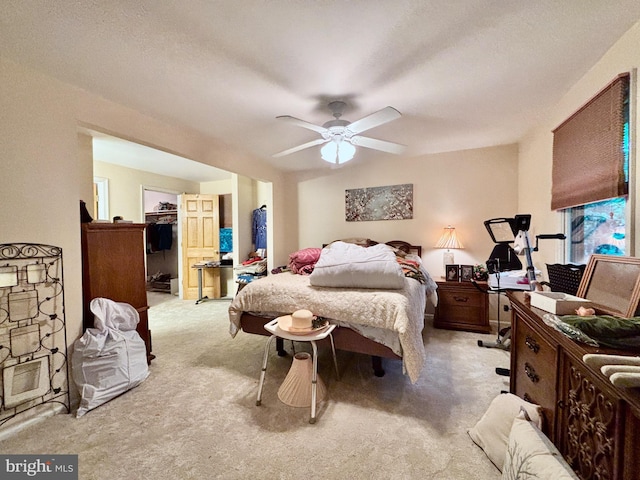 8 Vale Dr, Tabernacle Twp, NJ 08088 - bedroom featuring carpet, a spacious closet, and a ceiling fan