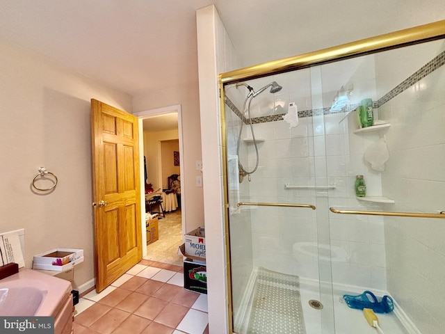 8 Vale Dr, Tabernacle Twp, NJ 08088 - full bathroom with a shower stall and tile patterned floors