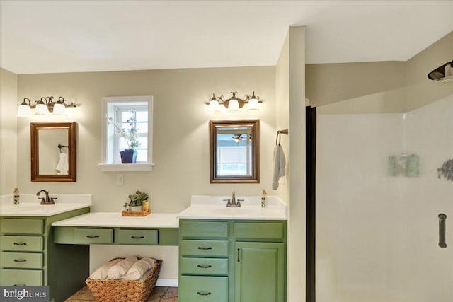35 Krall Rd, Myerstown, PA 17067 - bathroom featuring a shower stall and two vanities