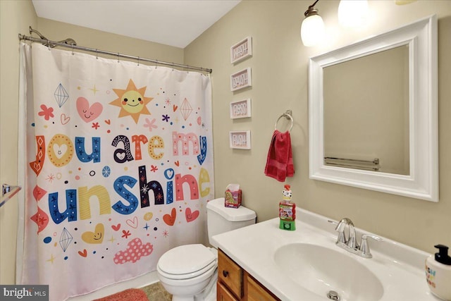 35 Krall Rd, Myerstown, PA 17067 - full bath featuring vanity, toilet, and a shower with shower curtain