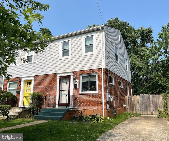 6807 Radcliffe Dr, Alexandria, VA 22307 - view of property featuring brick siding