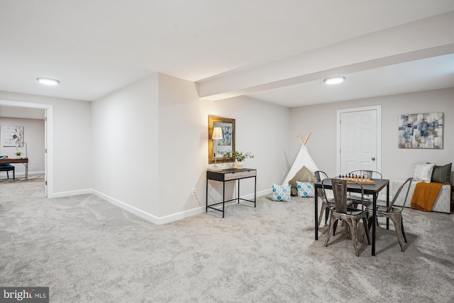 19802 Shady Brook Way, Gaithersburg, MD 20879 - carpeted dining area featuring baseboards