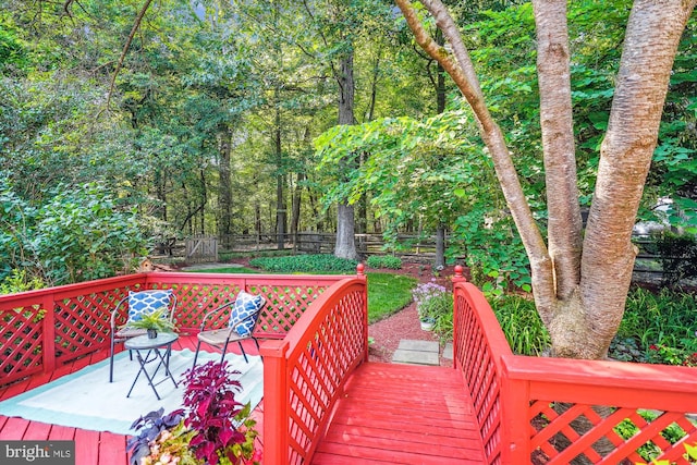 19802 Shady Brook Way, Gaithersburg, MD 20879 - view of wooden deck