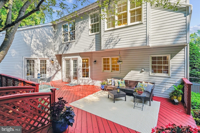 19802 Shady Brook Way, Gaithersburg, MD 20879 - wooden terrace with outdoor lounge area