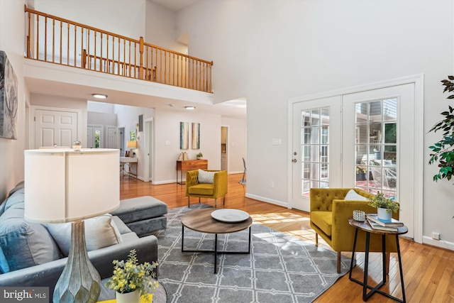 19802 Shady Brook Way, Gaithersburg, MD 20879 - living room with wood finished floors and a high ceiling