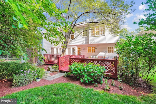19802 Shady Brook Way, Gaithersburg, MD 20879 - back of property featuring a deck