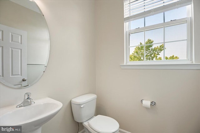 126 Backstretch Way, Prince Frederick, MD 20678 - half bath with a sink, toilet, and baseboards